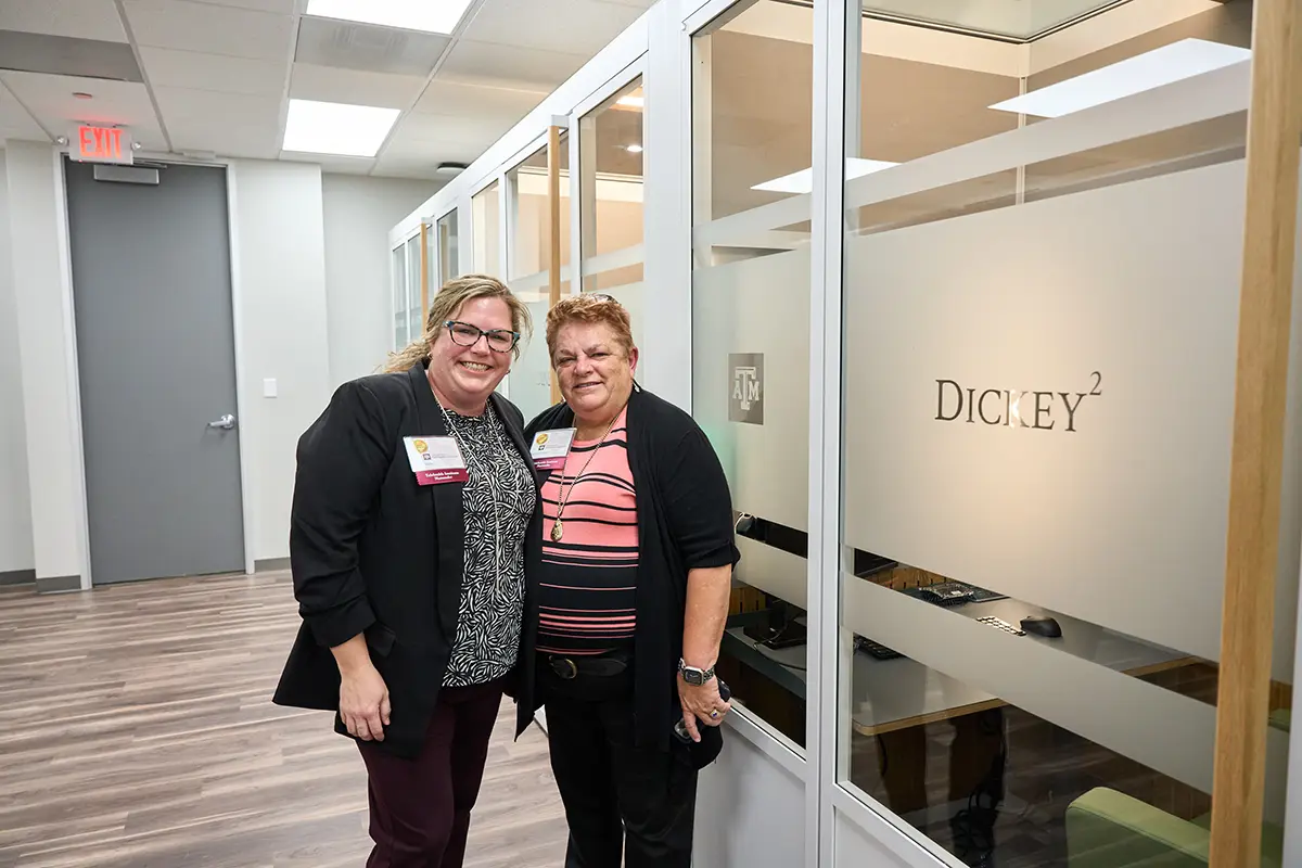 Nancy Dickey and booth